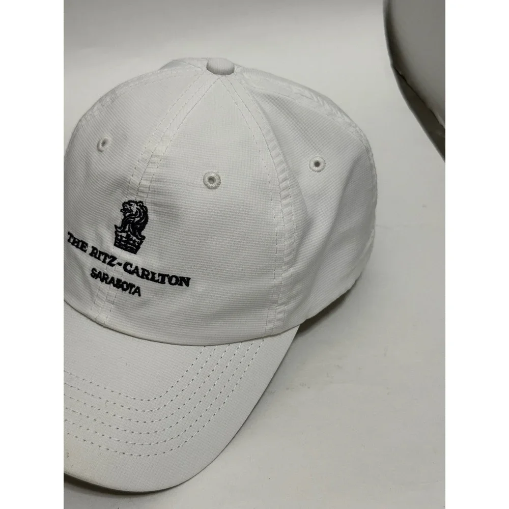 Imperial The Ritz-Carlton Sarasota White Performance Baseball Cap Hat Y210P